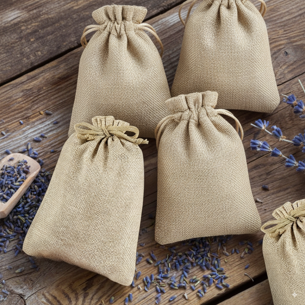 Pack of 4 Jute Pouch