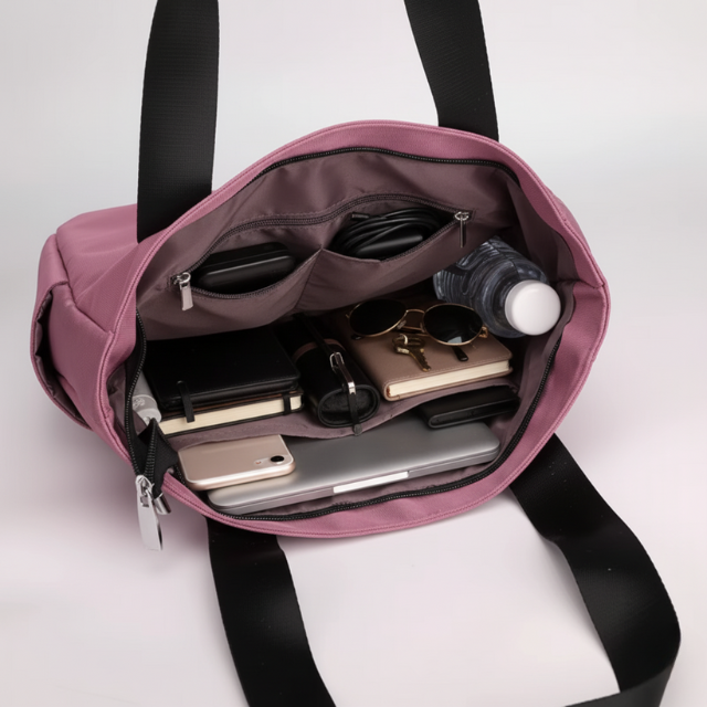 RevaCarry Large Size Pink Multiple Compartments Handbag